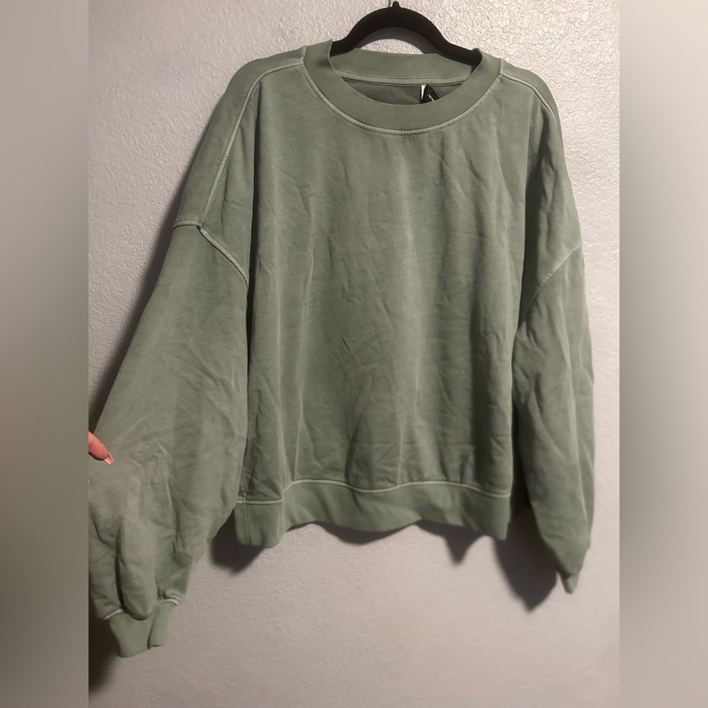 & other stories Sage green crewneck